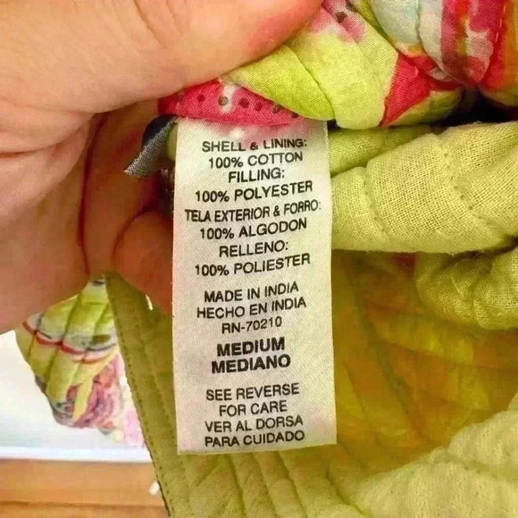 La Cera women’s quilted reversible jacket colorful paisley size medium - Picture 9 of 13